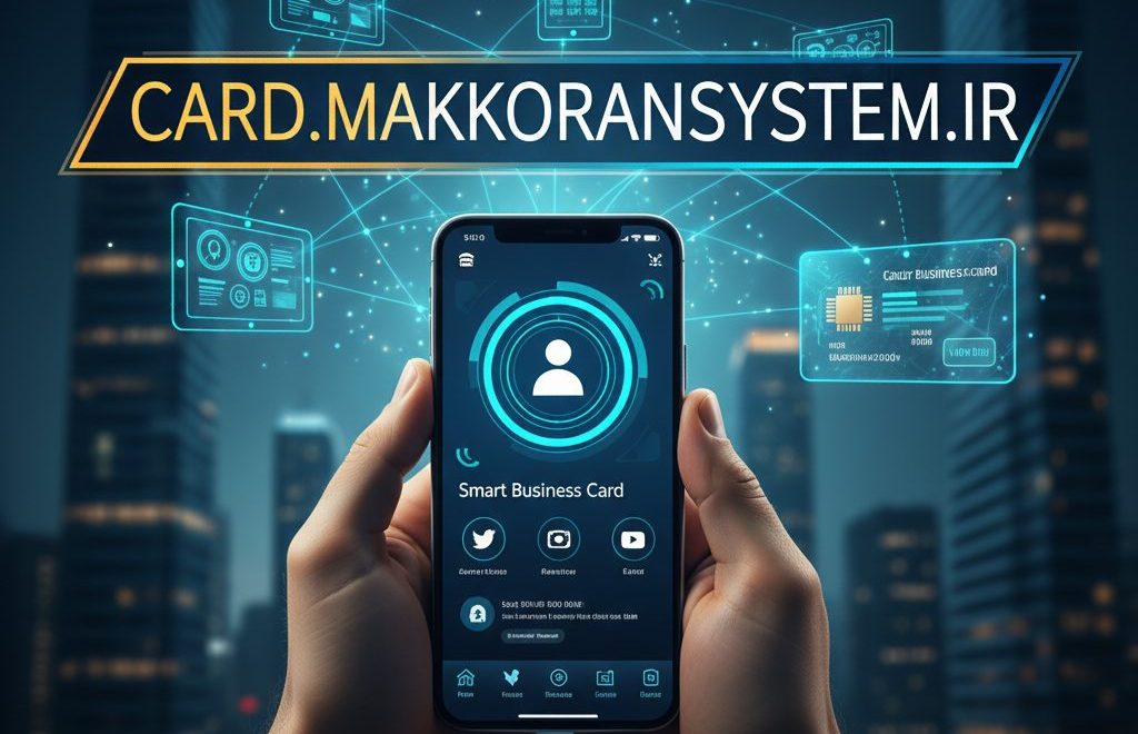 آموزش گام به گام: ساخت کارت ویزیت الکترونیکی حرفه‌ای با مکُران سیستم